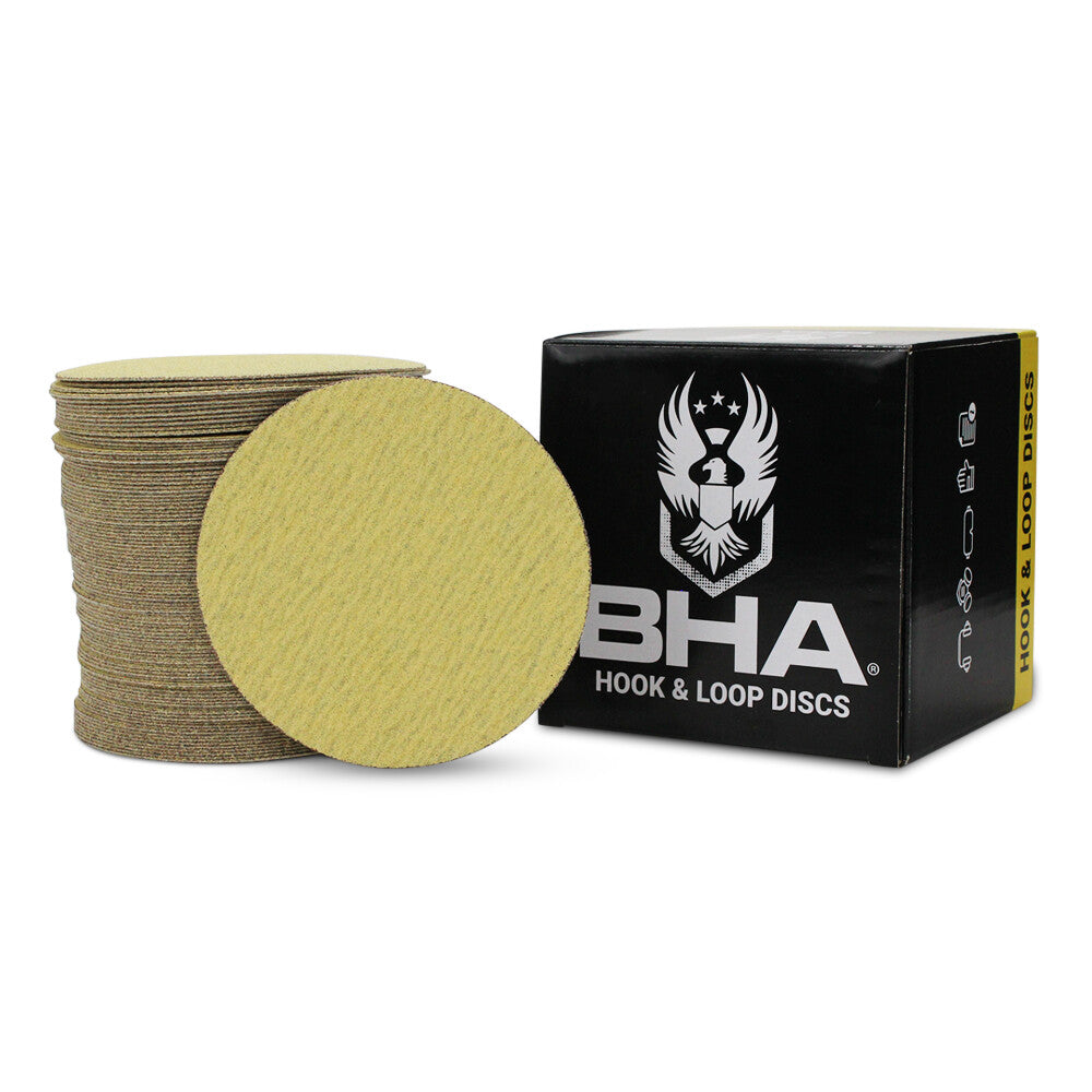 100 Pack - 5" Inch 400 Grit No Hole Hook & Loop Sanding Discs Orbital