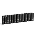 Capri Tools 3/8 in. Drive Deep Impact Socket Set - 6-Point, SAE, 12-Piece by Capri Tools