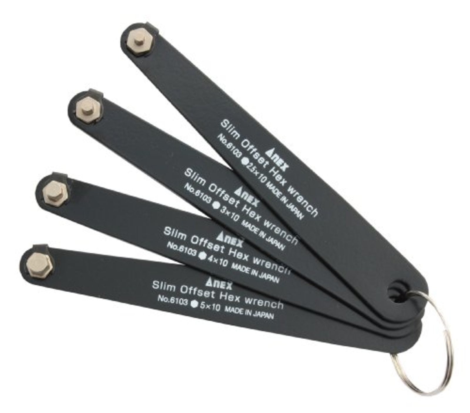 ANEX Slim Offset Hex Wrench Set 4-Piece