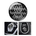 Fashionable Carbon Fiber Car Cap Sticker For Keyless Start Button