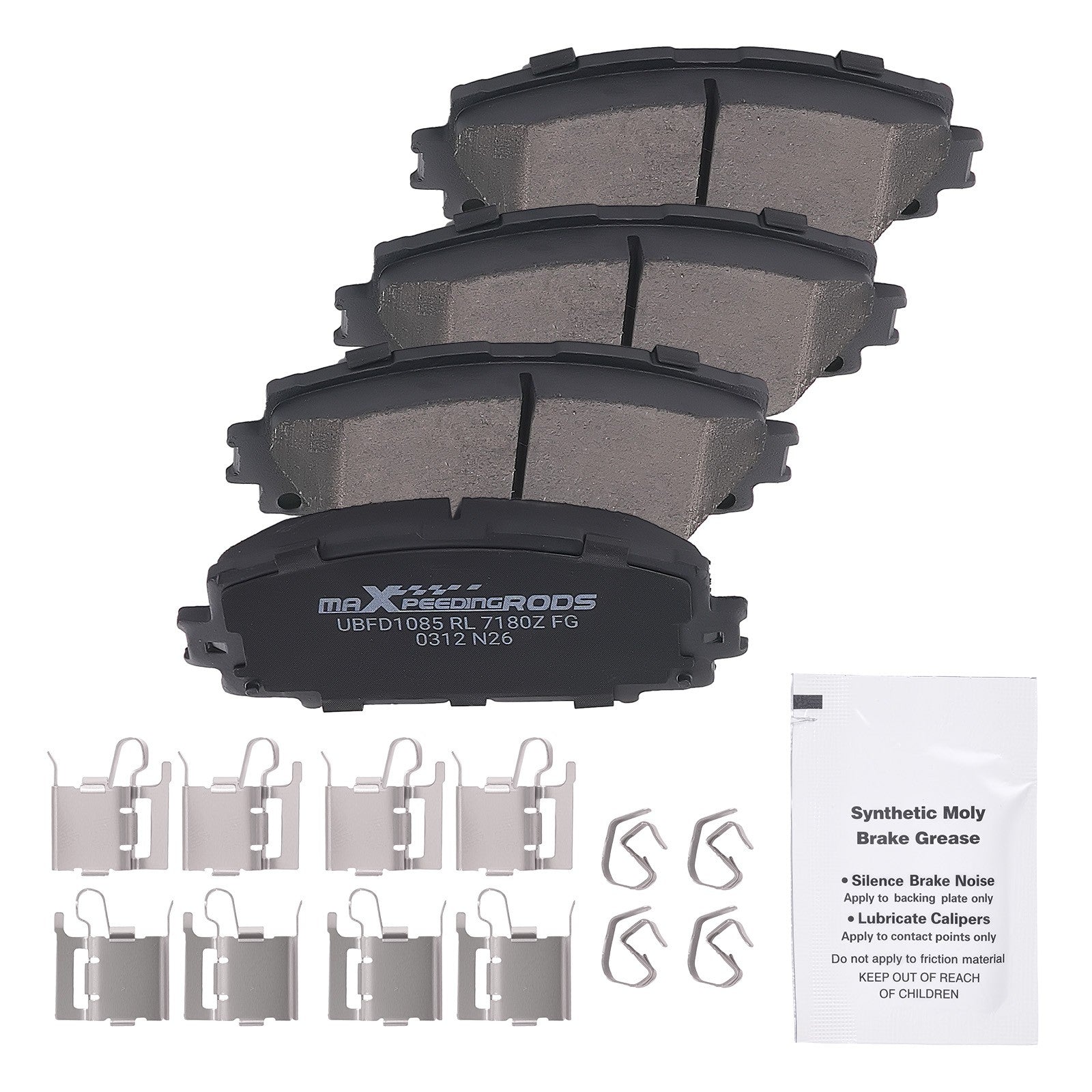 Front Brake Pads Kit for Scion iQ 2013 Toyota Prius Plug-In 2012-2015