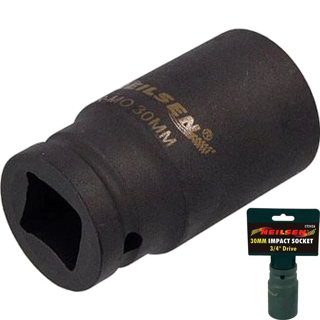 Neilsen 3/4" Drive Standard Deep Square Metric Single Impact Socket