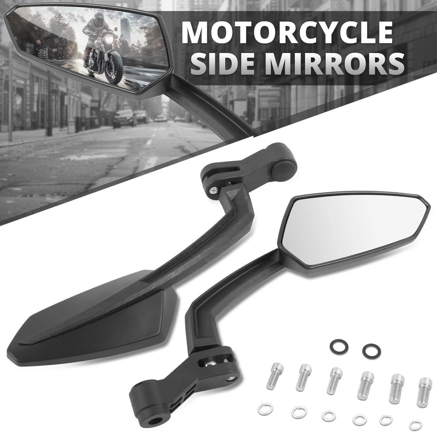 Fit Universal Naked Bike Black Cover Anti-glare | Built Supply Co