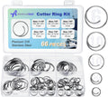 66 Pcs 5 Sizes Stainless Steel Cotter Ring Kit, Durable 316 Stainless