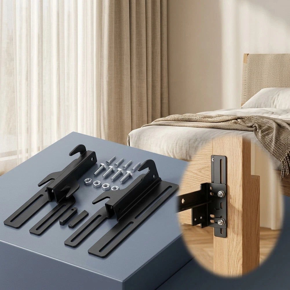 Robust Hook Plate Adapter Kit For Attaching Headboard To For Bed Frame
