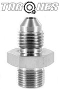 AN-4 ( 4AN AN04 ) M12x1.0 Metric Stainless Steel Adapter