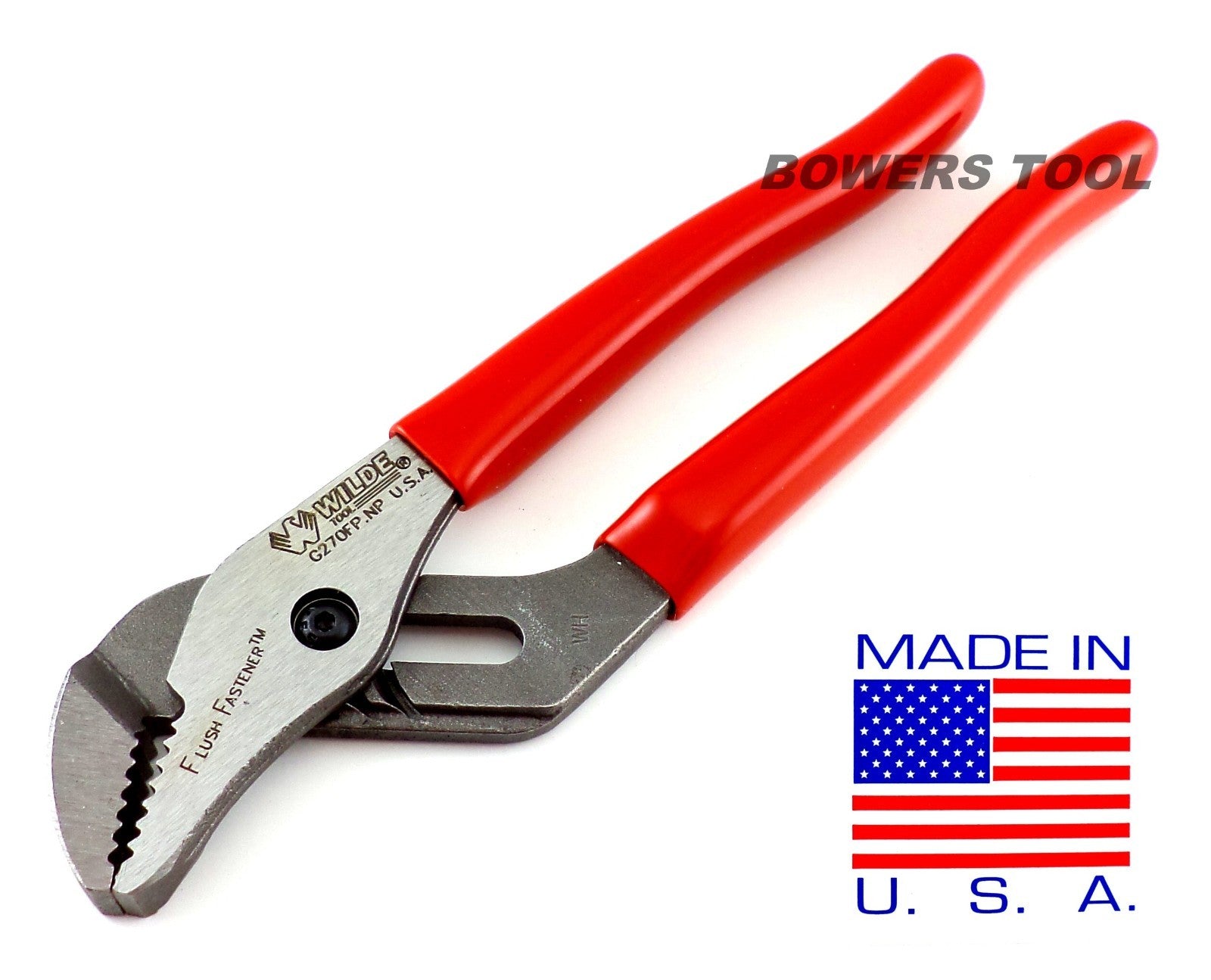 Wilde Tool 7" Tongue & Groove Pliers Flush Fastener