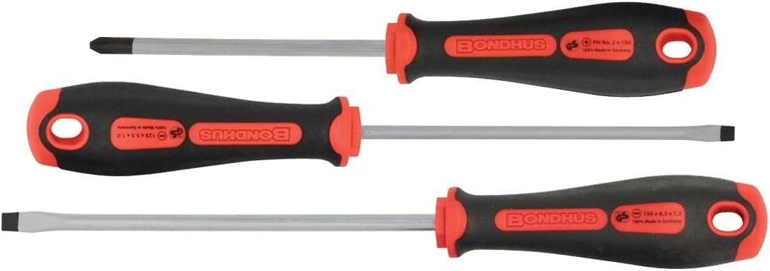 Bondhus 3pc Screwdriver Set PH2 Phillips