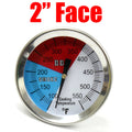 2" Temperature Gauge Thermometer For Barbecue Bbq Grill Smoker Pit