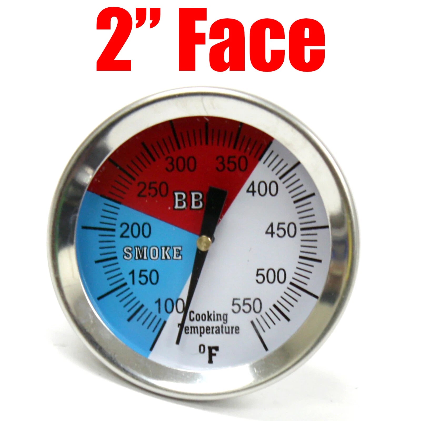 2" Temperature Gauge Thermometer For Barbecue Bbq Grill Smoker Pit