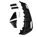 Black Performance Rear Bumper Diffuser W/ Extensions For 2024-25 Tesla Model 3
