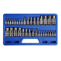SAE &amp; Metric Socket Set Standard Allen 1/4" 3/8" 1/2" | Master Hex Bit Set 34pc