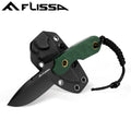 Flissa 7" Fixed Blade Knife Hunting Knife Full Tang With G10 Handle