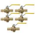 XFITTING Pex A Ball Valve w/ Drop Ear 5 Pack