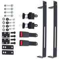 2 Passenger Golf Cart Seat Belts Bracket Kit for Yamaha EZGO TXT Club Car DS