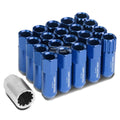 Aluminum Blue 16 Lug+4 Lock Nuts+adapter M12x1.5 | Built Supply Co