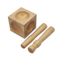 2" X 2" X 2" Wood Doming Block With 2 Punches - Jewelry Forming