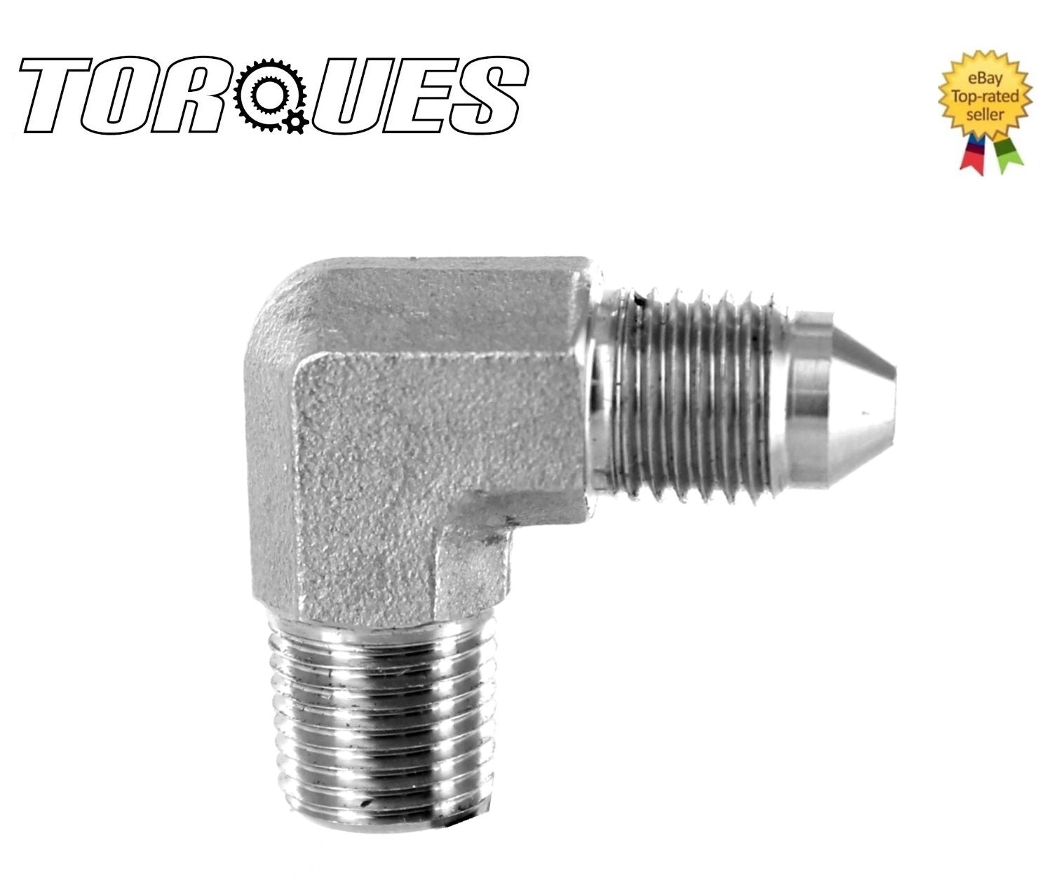 AN -3 (AN3 AN 03) to 1/8" NPT 90 Degree Stainless Steel Adapter