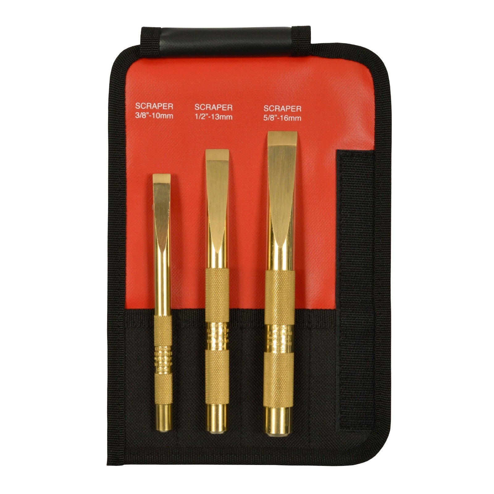 Mayhew Brass Scraper Chisel Set 3pc