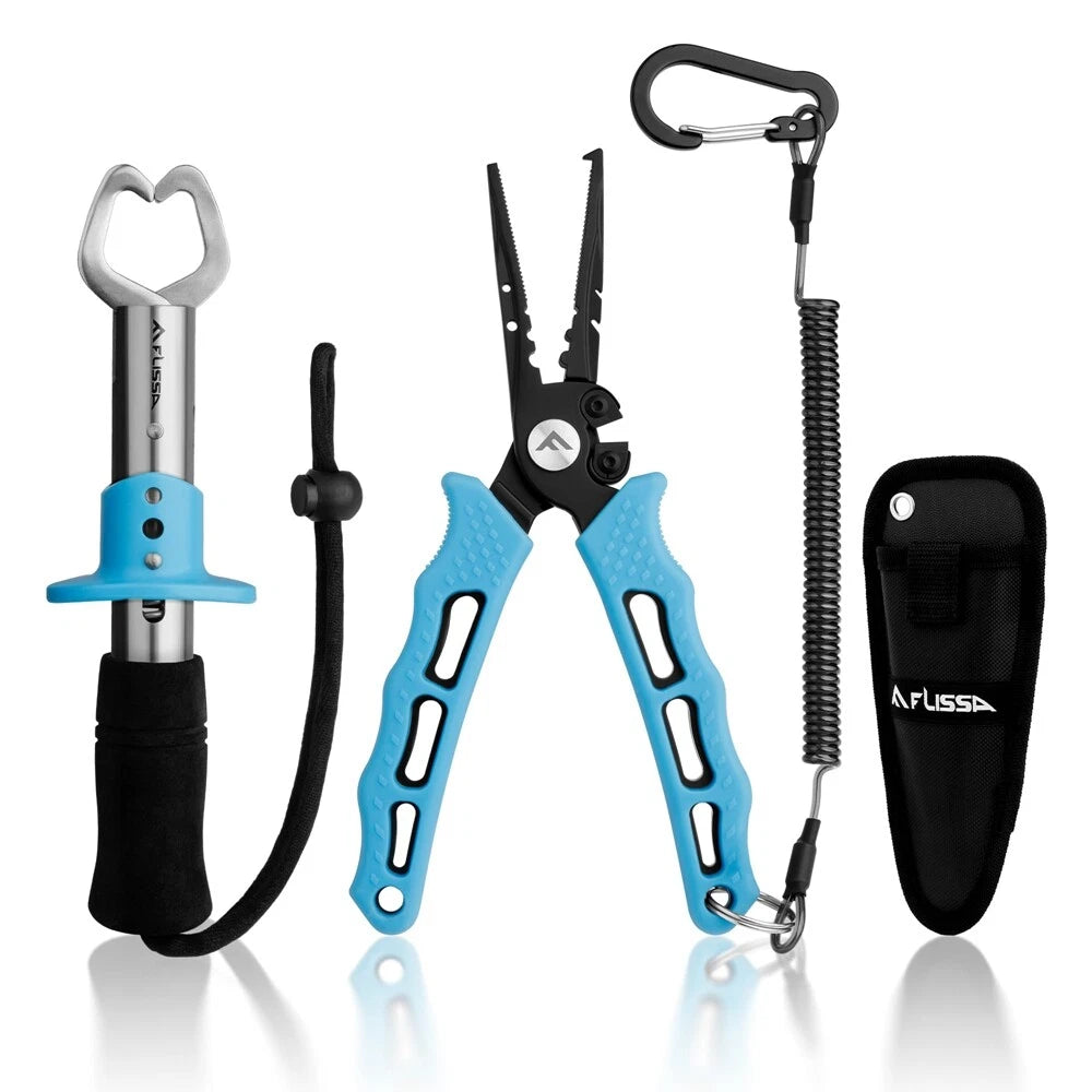 Flissa Fishing Pliers, Fish Gripper Hook Remover&lip Gripper