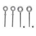 Stainless Steel T316 1/4" X 4" Drop Forged Plain Eye Bolt 500 Lb Wll