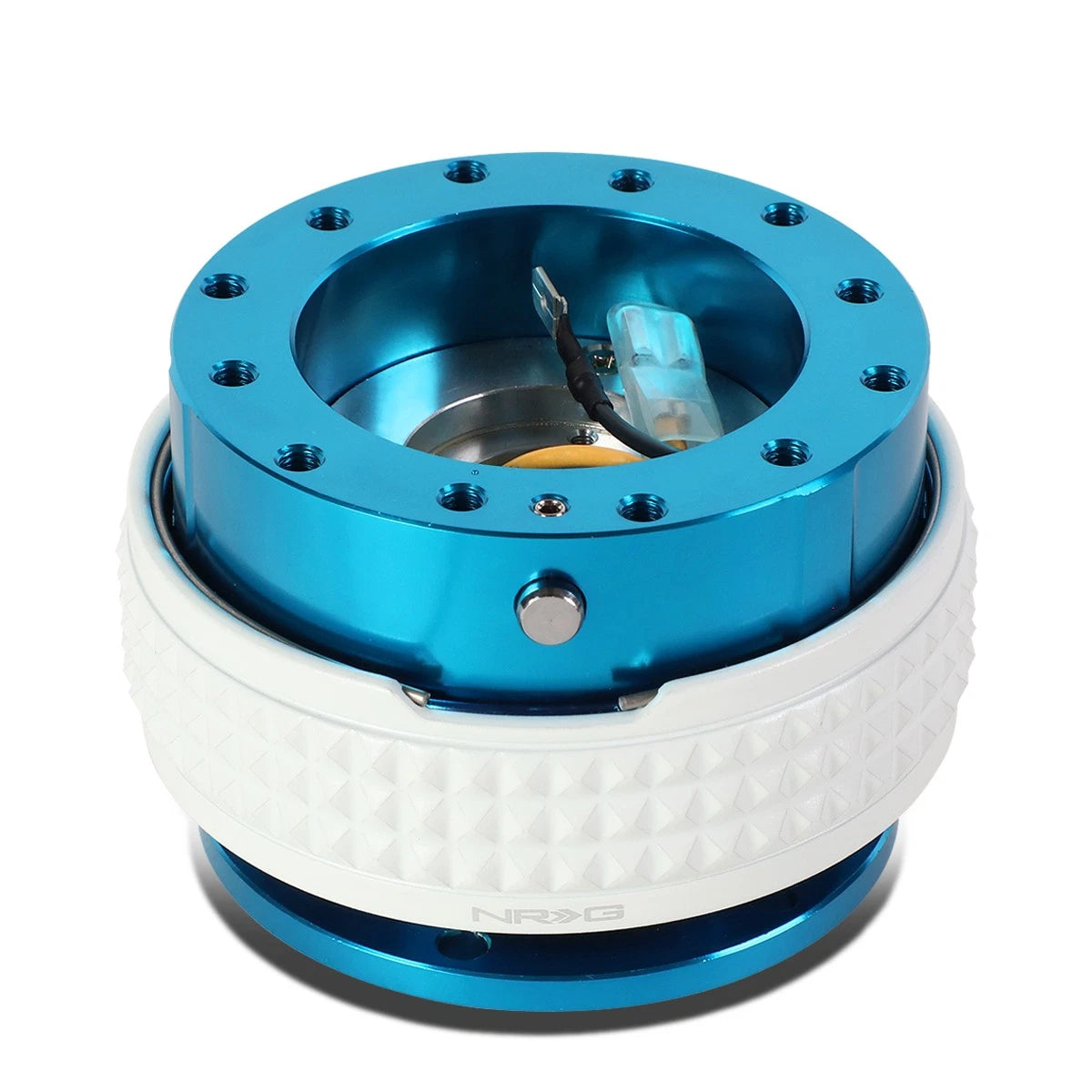 Nrg Aluminum Steering Wheel Quick Release Adapter 2.1 New Blue/glow