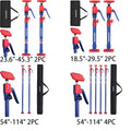 WORKPRO Cabinet Jack Support Pole 154lbs Capacity Steel Telescopic Quick Support