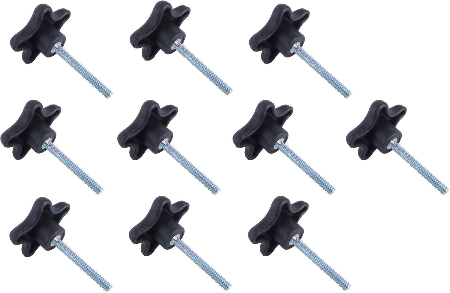 774021 Lot 10 Each 3/8 16 Male Threads Star Knobs 2 Inch Diameter with