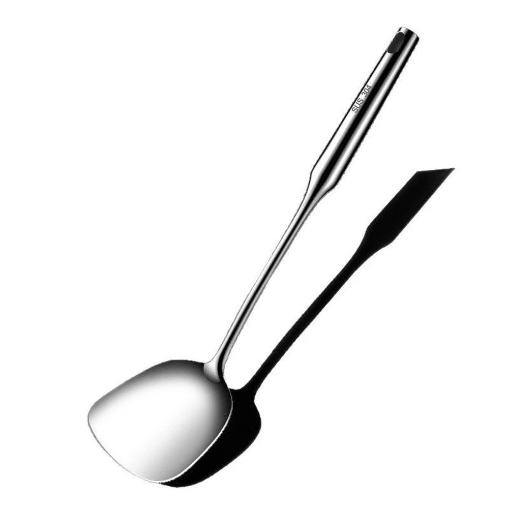 Extra Thick Stainless Steel Spatula Spoon Set For Safe Heat Resistant