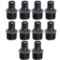 10 Pack XFITTING 3/4" PEX-B x 3/4" Male NPT Adapter, Po