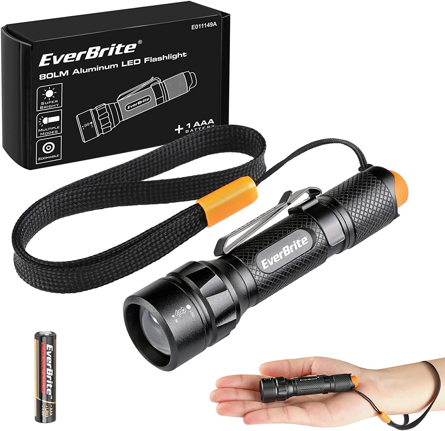 EverBrite Mini LED Flashlight Pen Light by EverBrite