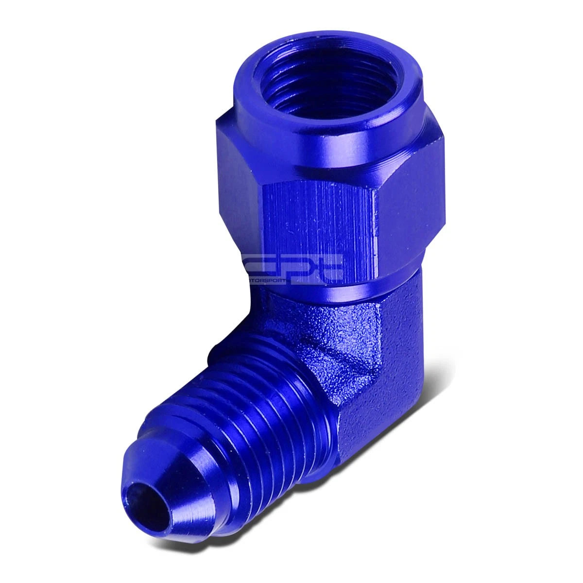 4an An-4 Male Female 90 Degree Bulkhead Flare Blue | Built Supply Co
