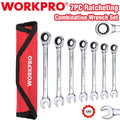 7-Piece Ratcheting Combination Wrench Set