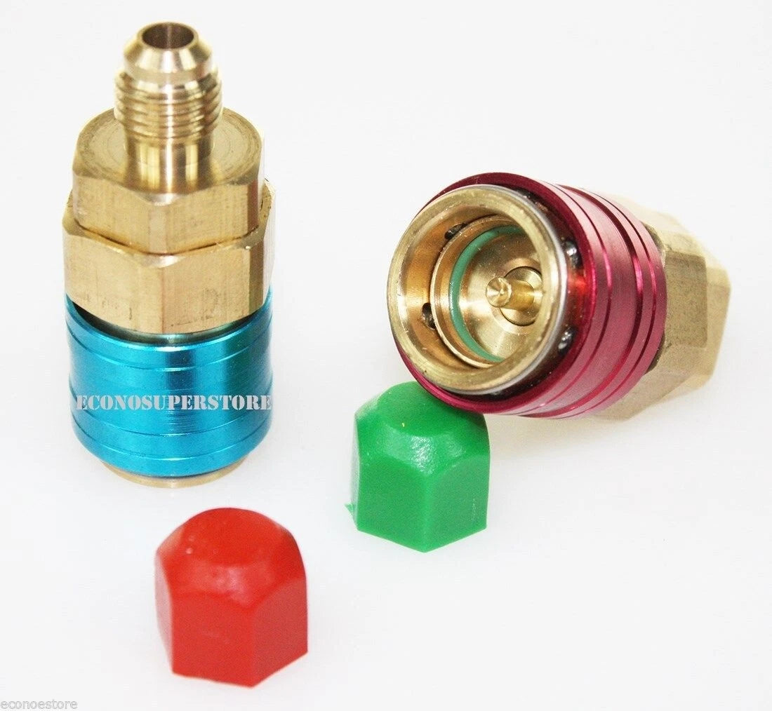 R134a Auto Quick Coupler Bass Adapters Low & High Side Ac Manifold