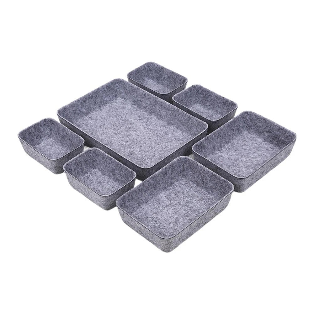 Felt Drawer Organizers In Different Sizes For Home Office Storage