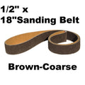 1/2" x 18" Knife Makers Surface Conditioning Sanding Belt Kit Yellow