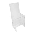 4-1/2 X 3-1/2 X 10 Inch Crystal Clear Acrylic Brochure Holder