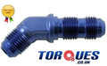 AN -12 (AN12 JIC-12) 45 DEGREE Forged Bulkhead Fitting