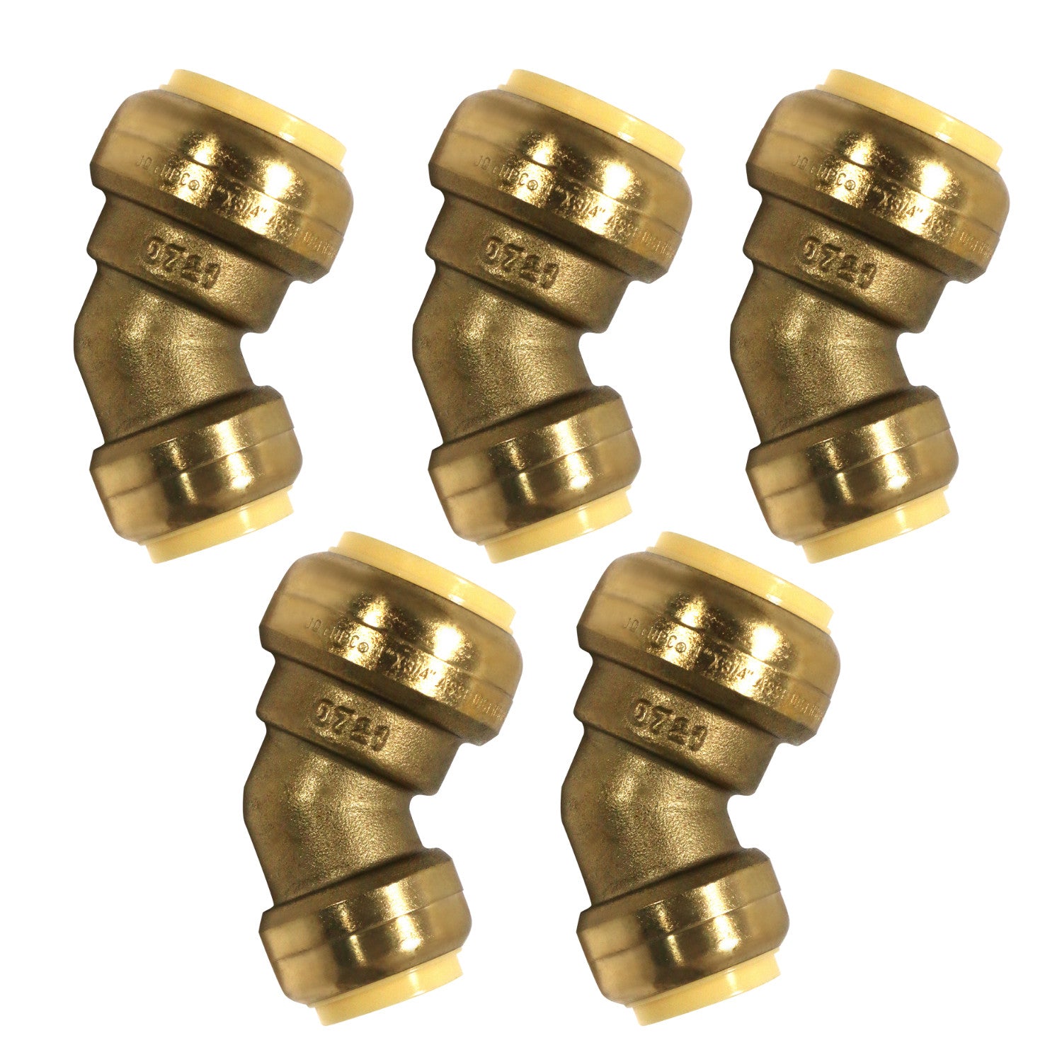 XFITTING Push Fit 3/4" x 1" 45 Degree Elbow 5 Pack