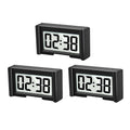 Portable Mini Digital Clock Small Adhesive Stick On Battery Operated