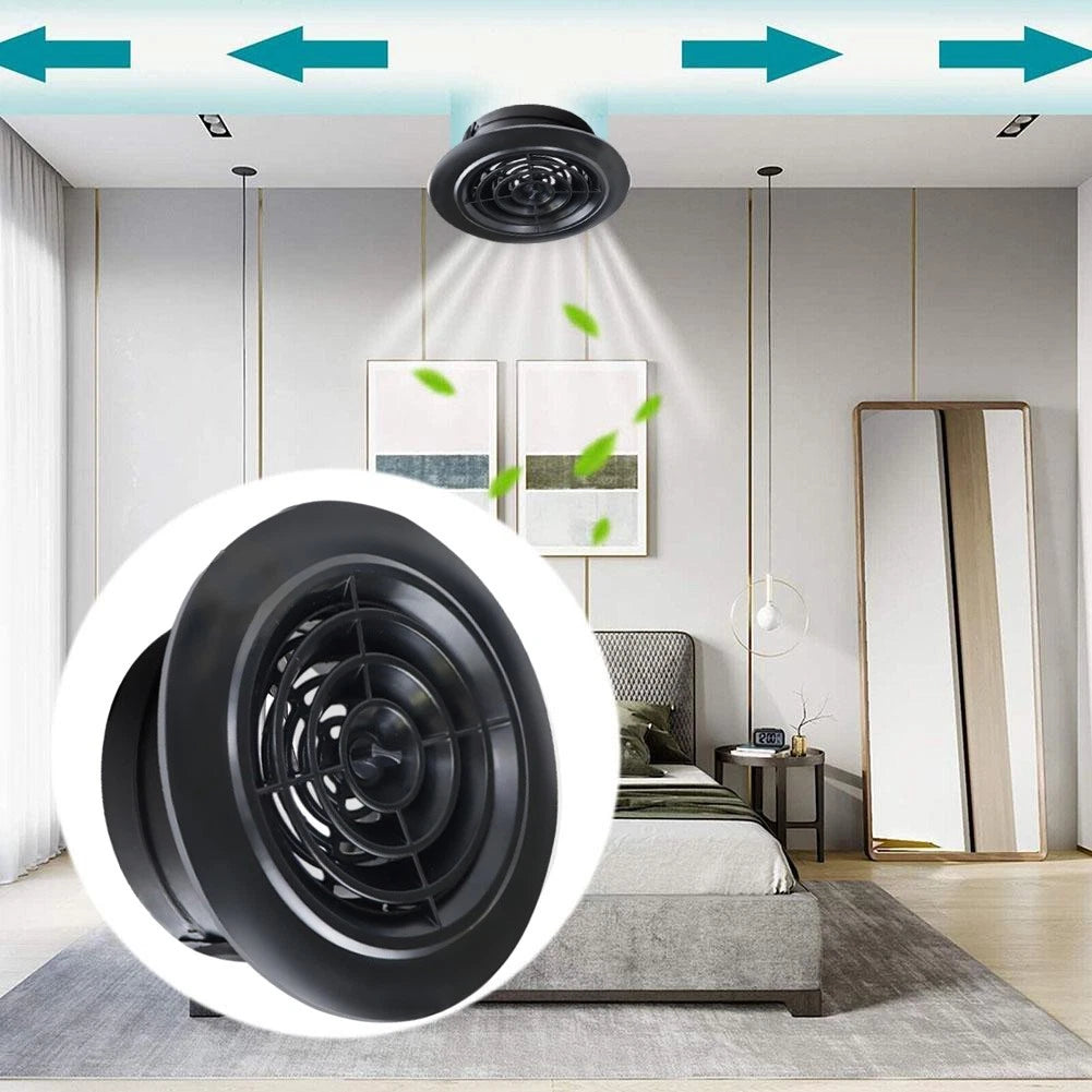 Stylish Round Vent Cover With Adjustable Abs Louver Easy To Clean And