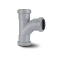 Polypipe 50mm x 9125° Push Fit Swept Tee Gray - Pack of 5