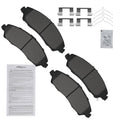 4pcs Front Brake Pads Set for Honda Pilot 2016-2022 Acura MDX 2014-20 w/Hardware