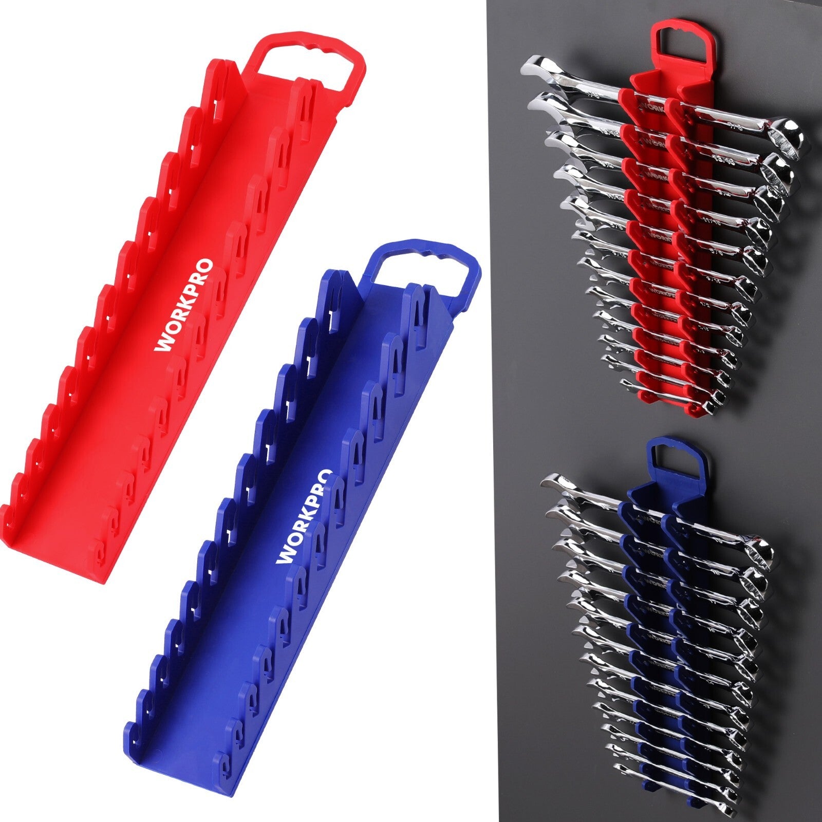 WORKPRO 2-Pack Magnetic Wrench Organizer by WORKPRO