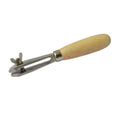 Hand Vise Pin Vise Holder Smooth Jaw W/ Wood Handle Steel Spring Back