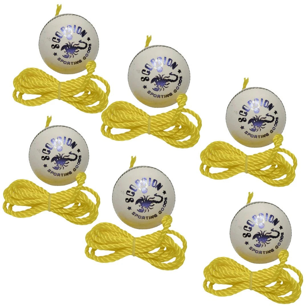 Set Of 6 White Ball Hanging Decor – Minimalist Home Ornament Modern
