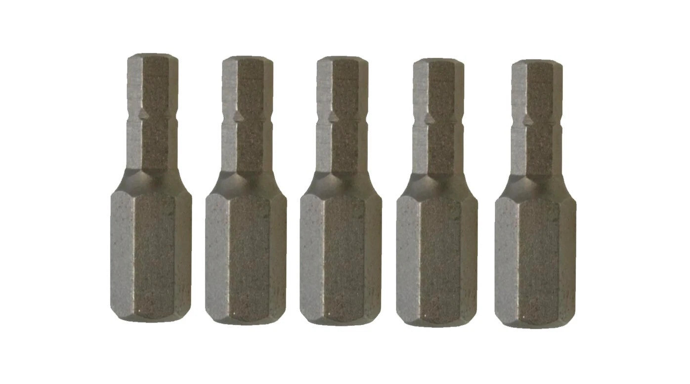 S2/CRMV Steel 174.. 10mm Shank Hex Allen Bits 30/75mmL &amp; H4-H12 Option