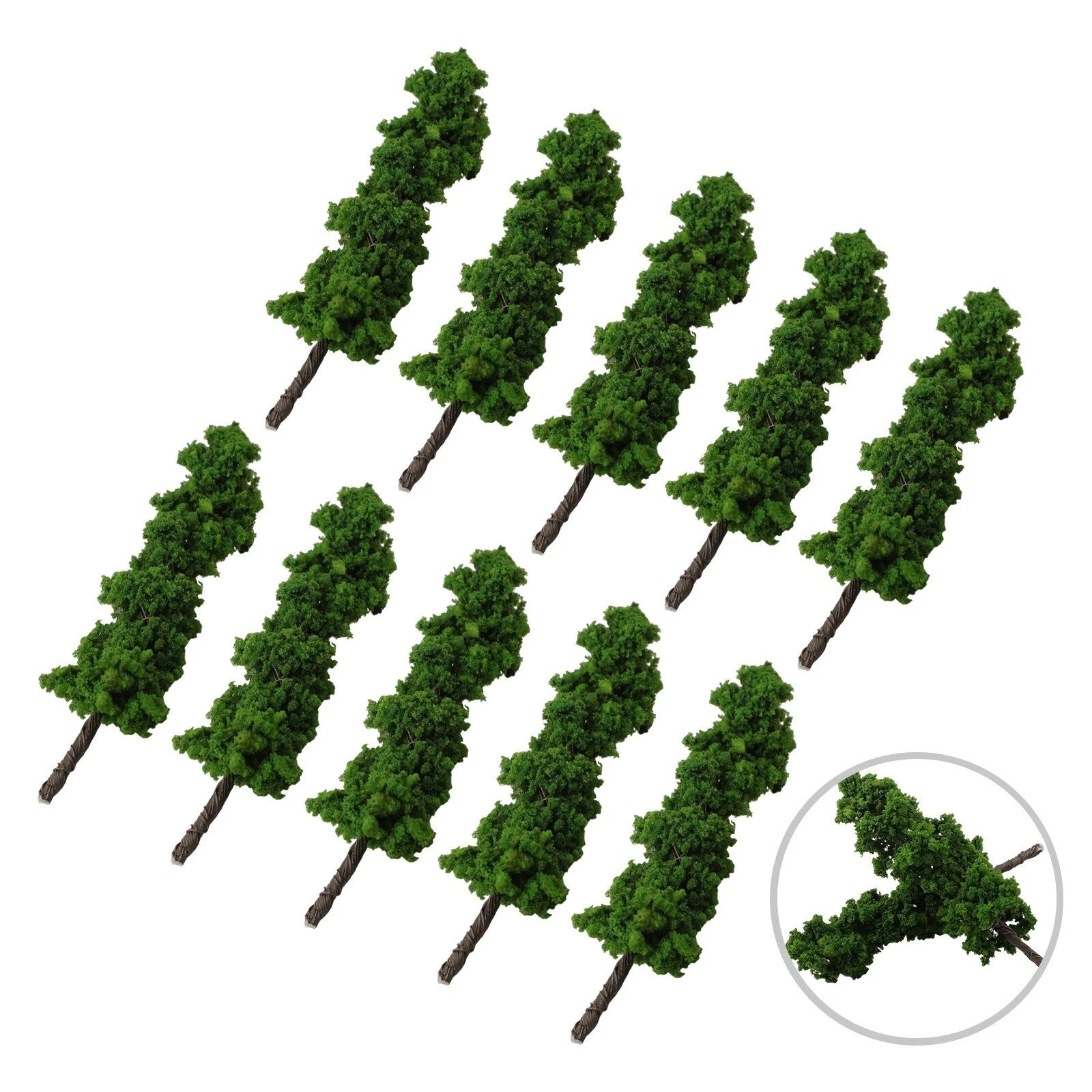 Plastic Model Trees Diorama Display Green Supplies Landscape