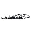 Personalize Your Ride With Car Tree Mountain Vinyl Sticker Easy