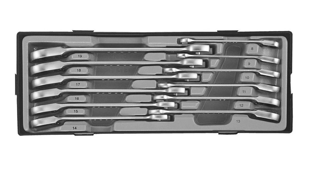 Force T51211 Reversible 72 Teeth Gear 8-19mm Ratchet Spanner Wrench